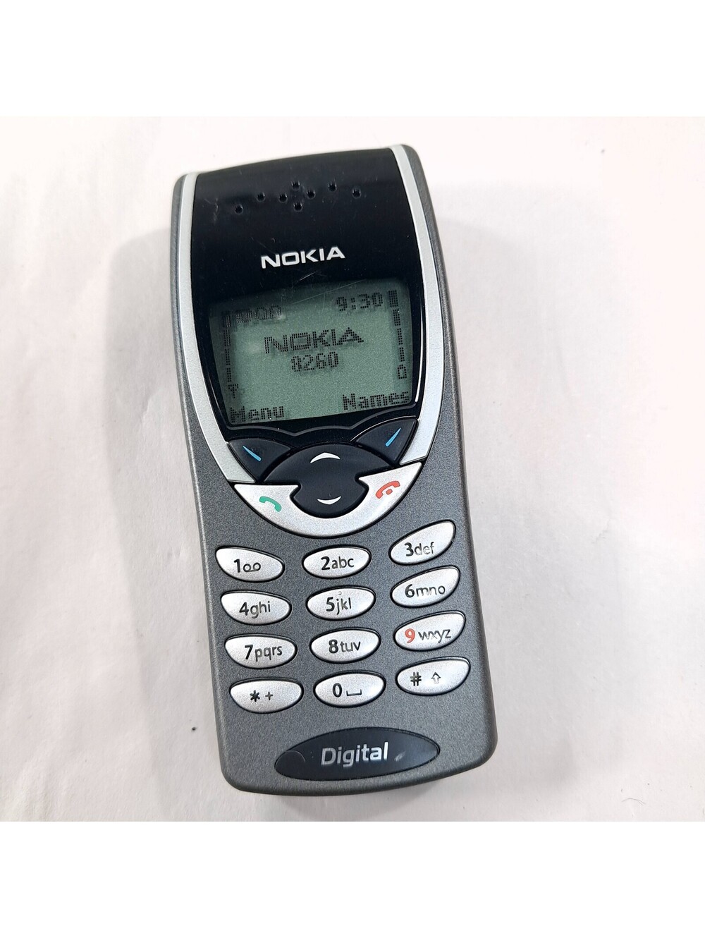 Vintage Nokia 8260 grey Cell Phone Non-Working Sample Collector's display